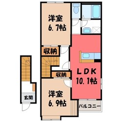 リバレインの物件間取画像